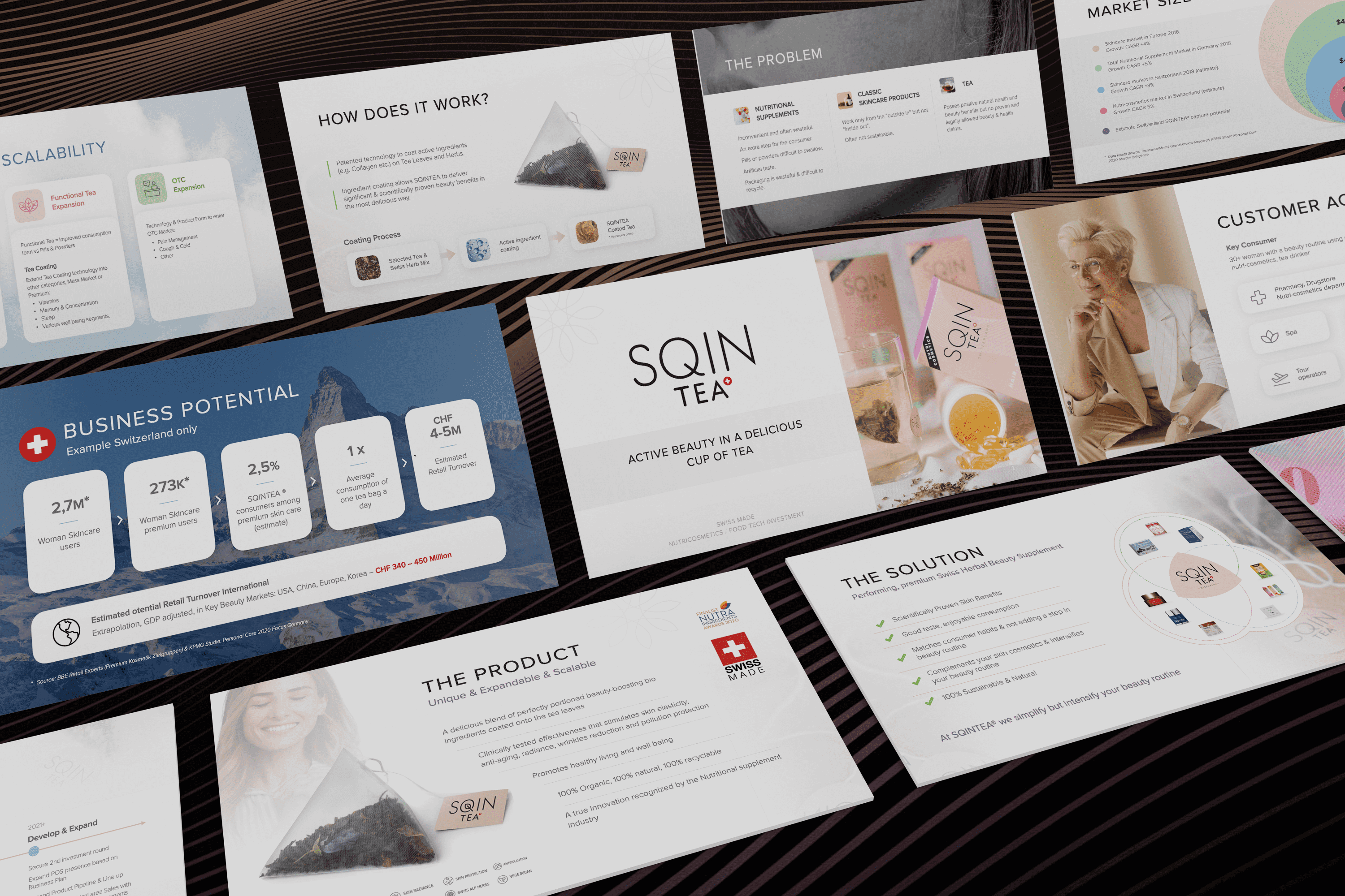 SquinTea presentation design